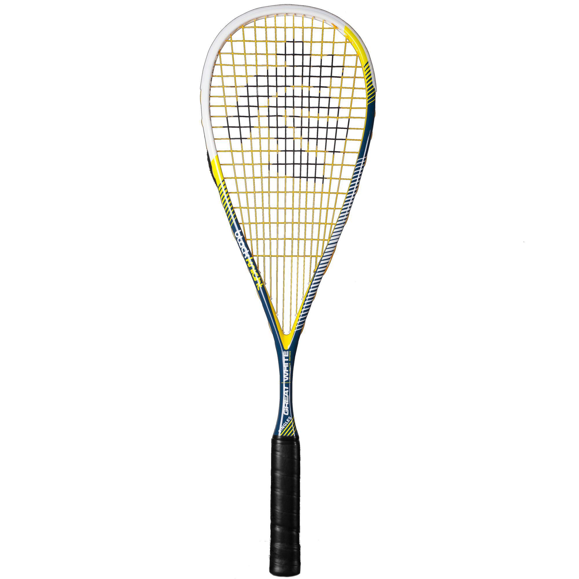 The Black Knight Great White Singles Squash Racket